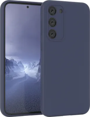 Produktbild von EAZY CASE Silikonhülle für Samsung Galaxy S23 Plus Silikon Backcover Schutz in Blau