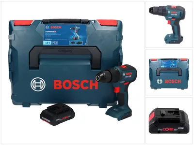 Produktbild von Bosch GSB 18V-55 Professional Akku Schlagbohrschrauber 18 V 55 Nm Brushless + 1x ProCORE Akku 4,0 Ah + L-Boxx - ohne Ladegerät