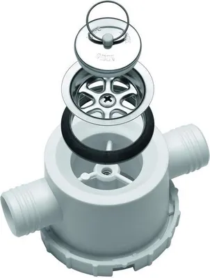 Produktbild von 1" Wasserabfluss Siphon Syphon Spüle Stöpsel Doppeltablauf 25mm Geruchsverschluß