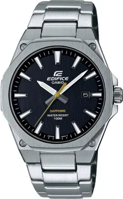 Image de Montre CASIO Edifice - EFR-S108D-1AVUEF Couleur du bracelet : Argent Gris Cadran Noir Hommes