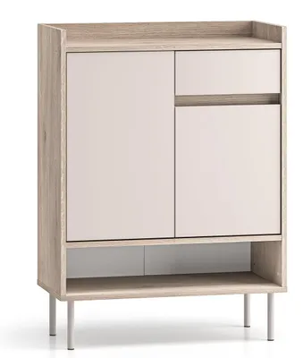 Produktbild von Schuhschrank Voco Schuhkommode Cashmere / Eiche Cremona Terrakotta Ausführung wählbar;70cm