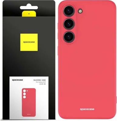 Obrázok produktu pre Silikónový obal SPACECASE Silikónový obal pre Galaxy S23 Red