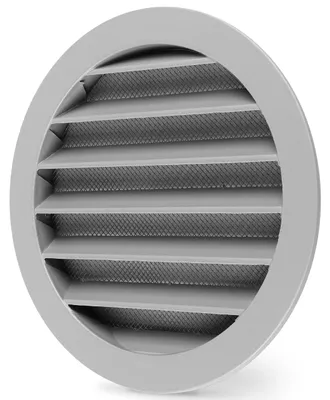 Immagine prodotto di Griglia di ventilazione in alluminio con filtro anti-insetti, diametro 160 mm