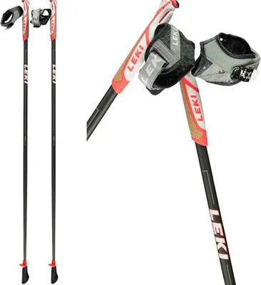 Zdjęcie produktu dla Leki Flash Carbon Walkingstöcke anthracite-white-neonred 125