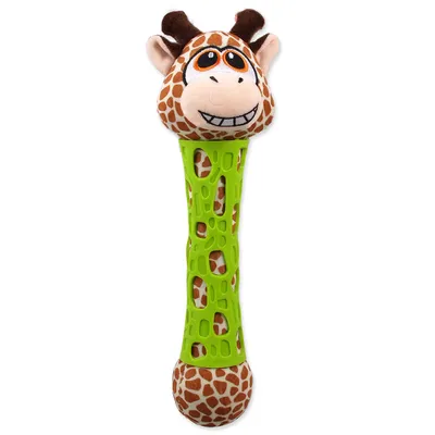 Image de Jouet BeFUN TPR + peluche chiot girafe 39 cm 1 pc