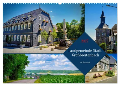 Produktbild von Landgemeinde Stadt Großbreitenbach - mit Goldisthal (Wandkalender 2027 DIN A2 quer), CALVENDO Monatskalender