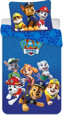 Produktbild von Paw Patrol Kleinkind Bettbezug Family- 100 x 135 cm Blau