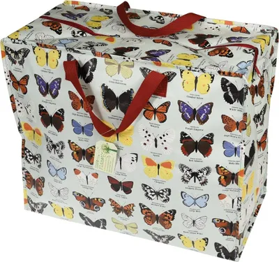 Produktbild von Rex London - XXL Riesentasche, Aufbewahrungstasche mit Reißverschluss - Butterfly / Schmetterling
