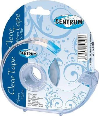 Produktbild von Centrum transparentes einseitiges Klebeband 19 mm x 33 m Tesafilm Tesaband