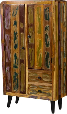 Immagine prodotto di MASSIVMOEBEL24 | SIXTIES #109 Credenza in legno di Legno riciclato - laccato / multicolore 90x40x160