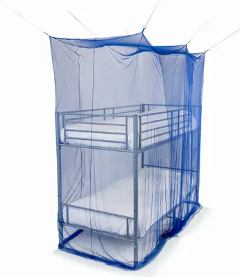Produktbild von Deconet Moskitonetz - STACK - L200x B100x H270cm BLAU - Etagenbett / Hochbett