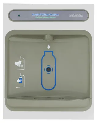 Produktbild von Wandmontierter Wasserspender - Berührungsloser Wasserdispenser - 25W 220V - 5–6,8 l/min - 46,5×22×60 cm - Grau