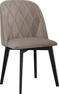Obrázek produktu pro Čalouněná jídelní židle AFTON 6 - černá / béžová