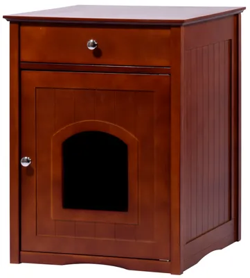 Immagine prodotto di Armadietto per gatti "Mohrle" di dobar Design con cassetto, 52 x 48 x 63 cm, marrone