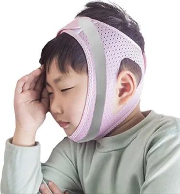 Produktbild von Anti-Schnarch-Kinnband, Kinnband gegen Schnarchen, atmungsaktives und komfortables CPAP-Kinnband