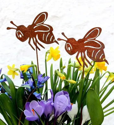Productafbeelding van Set van 2 Tuinpluggen met Bijenmotief