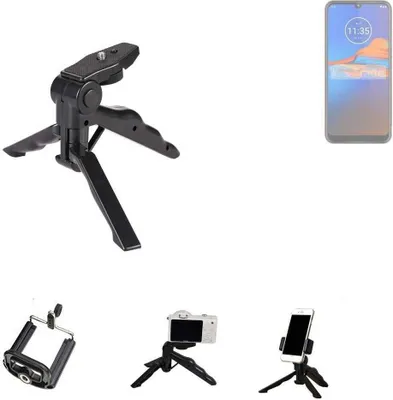 Produktbild von K-S-Trade Stativ Tisch-Ständer Dreibein Handy-Stativ Ständer kompatibel mit BLU Studio X5 Mini-Stativ Smartphone Tripod Handy-Stativ aus Plastik
