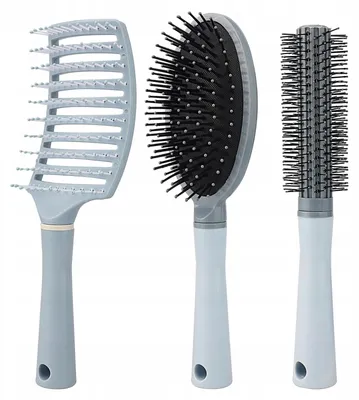 Produktbild von 3er Set Haarbürsten Rundbürste Styling- und Trockenbürste