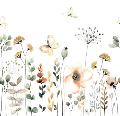 Produktbild von Rasch Tapete 253283 - Fototapete auf Vlies mit Blumenwiese, Blumentapete, Bunte