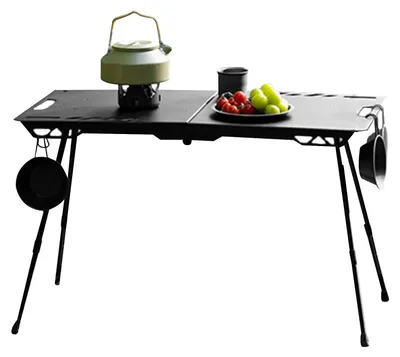 Image de Table de camping pliante avec hauteur réglable
