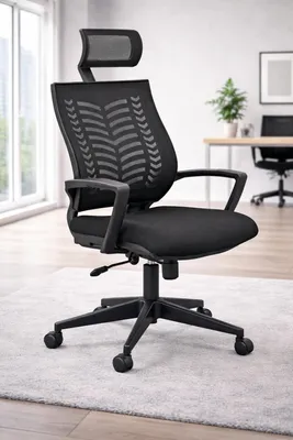 Produktbild von Ergonomischer Bürostuhl mit Mesh Rückenlehne und verstellbaren Armlehnen