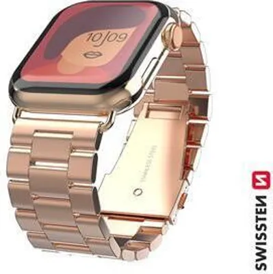 Immagine prodotto di Swissten - cinturino in metallo per Apple Watch 42-49 mm (oro rosa)
