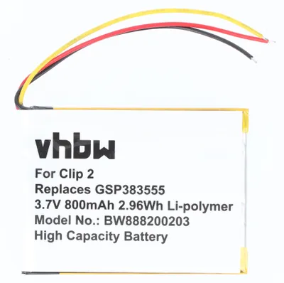 Zdjęcie produktu dla Akumulator zamiennik JBL GSP383555 do głośników (800 mAh, 3,7 V, Li-Polymer)