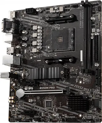 Obrázek produktu pro MSI B550M PRO - Základní deska - micro ATX - Socket AM4 - AMD B550 Chipsatz - USB 3.2 Gen 1 - Gigabit LAN - Integrovaná grafika (CPU erforderlich)