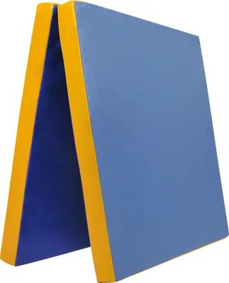 Produktbild von Grevinga® klappbare Leichtturnmatte | VB 80 | 200 x 100 x 6 cm | BLAU-GELB