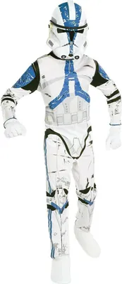 Produktbild von Star Wars Clone Trooper Kostüm für Kinder Kindergröße: 116