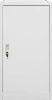 Produktbild von vidaXL Sattelschrank Hellgrau 53x53x105 cm Stahl
