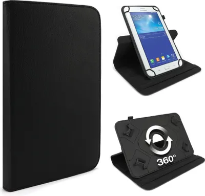 Produktbild von subtel 360° Smart Case für 10" Tablets / 10,1" Tablets Kunstleder Schutzhülle Tasche Flip Cover Case Etui schwarz