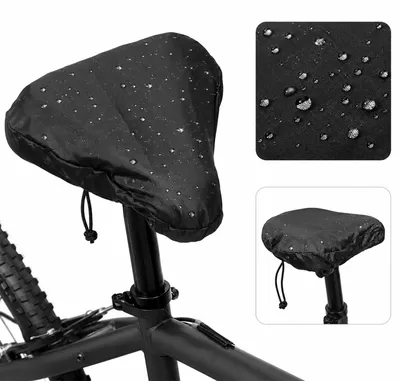 Produktbild von Wasserdichter Fahrradsattel Regenüberzug 2 Stück, Fahrrad Sitzschutz gegen Regen, Sonne und Staub, Universal Sattelabdeckung für Outdoor Fahrräder