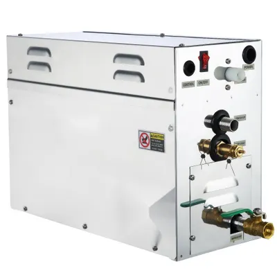 Obrázok produktu pre Happybuy - Parný generátor 9KW - Parné sprchy 220V-240V - Saunový parný generátor s programovateľným regulátorom pre domácu kúpeľňu SPA - hotelová sprcha - para (regulátor neobsahuje batériu)