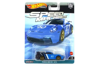 Immagine prodotto di Hot Wheels Premium PORSCHE 911 GT3 SPEED MACHINES HKC44,metallo, plastica, nero, blu