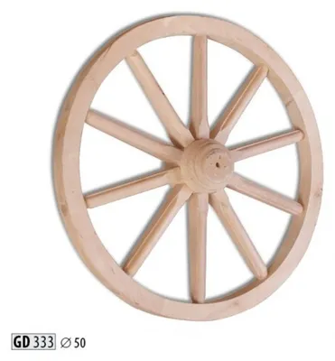 Produktbild von Deko Holzrad Ø 50 cm Speichenrad 10 Speichen Wagenrad Gartendeko Theaterdeko Neu