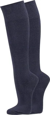 Produktbild von FussFreunde 4 Paar Kniestrümpfe für Damen und Herren, Marineblau, Größe 39-42