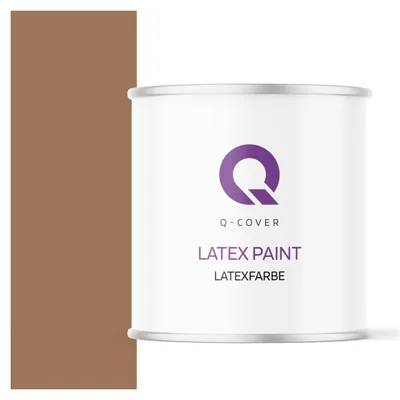 Produktbild von Latexfarbe  2 L Braun  2 L | Innenfarbe | Wandfarbe | Deckenfarbe | Klasse 3 Mattfarbe Scheuerfest Hohe Deckkraft