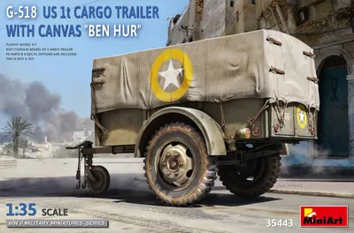 Produktbild von MiniArt 1:35 US 1to. Cargo Trailer Be Plastik Modellbausatz