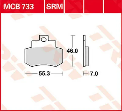 Image de TRW Lucas Plaquette de frein MCB733