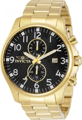 Obrázek produktu pro Invicta Specialty 0382 Pánské Hodinky - Quartz Hnutí - Nerezová Ocel s Černým Ciferníkem - 48 mm