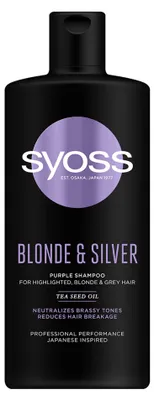 Image de Shampooing Blonde & Silver Shampooing violet pour femmes 440 - Syoss