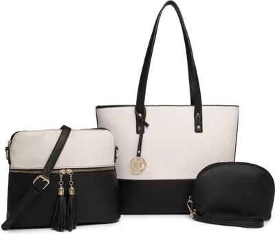 Produktbild von Miss Lulu Damen Handtasche 3 Stück Sets Henkeltasche Shopper Tote Bag Umhängetasche Geldbörse