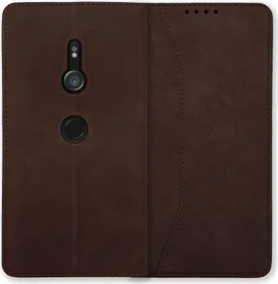 Produktbild von Bookstyle 'Premium' Schutzhülle Klapphülle Schutztasche Etui Cover für Sony XZ3 - Coffee