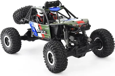 Zdjęcie produktu dla KYAMRC RC Wspinaczka samochód model 1: 16 Pełna skala 2.4G 4wd Prędkość Offroad ze światłami KY- 2817A Zielony