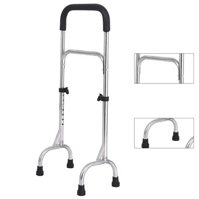 Produktbild von Gehhilfen für Männer und Frauen, Mobilitätshilfe für Senioren, aus Edelstahl, Höhenverstellung 7 Stufen, Verwendbare Körpergröße 140–190 cm,Rollator