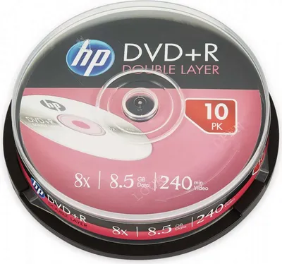 Produktbild von Hewlett Packard DVD+R Doppellagig 8x, 10 Stück Cake Box