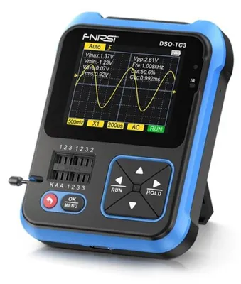 Obrázek produktu pro Osciloskop, generátor funkcí a tester součástek FNIRSI DSO-TC3