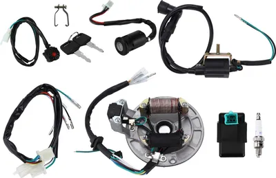 Produktbild von Zündspule CDI -Zündkerzendrahtkabelbaum -Magneto -Stator -Kit für 50cc ‑ 140cc Kick Start Dirt Pit Bike ATV