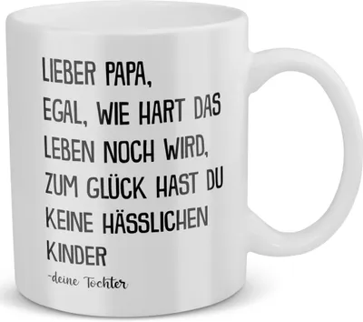 Produktbild von 22Feels Papa Geschenk von Tochter Vatertag Vater Tasse Geburtstag Weihnachten Kaffeetasse Männer Herrentag Geschenkidee